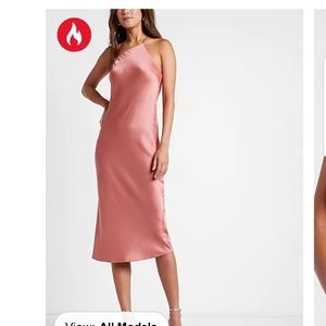 NWT Express one shoulder slip dress